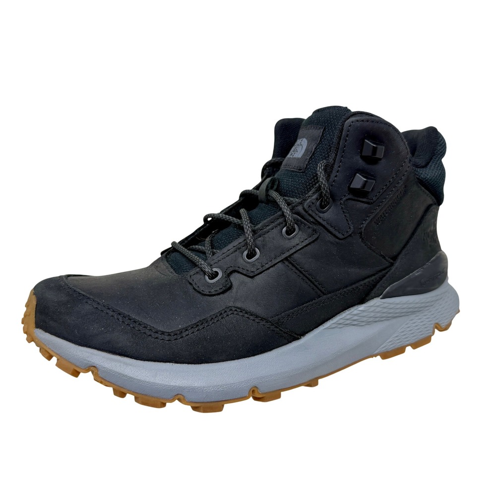 The North Face Larimer Mid Waterproof Boots Mens 8 Black Leather NF0A819J